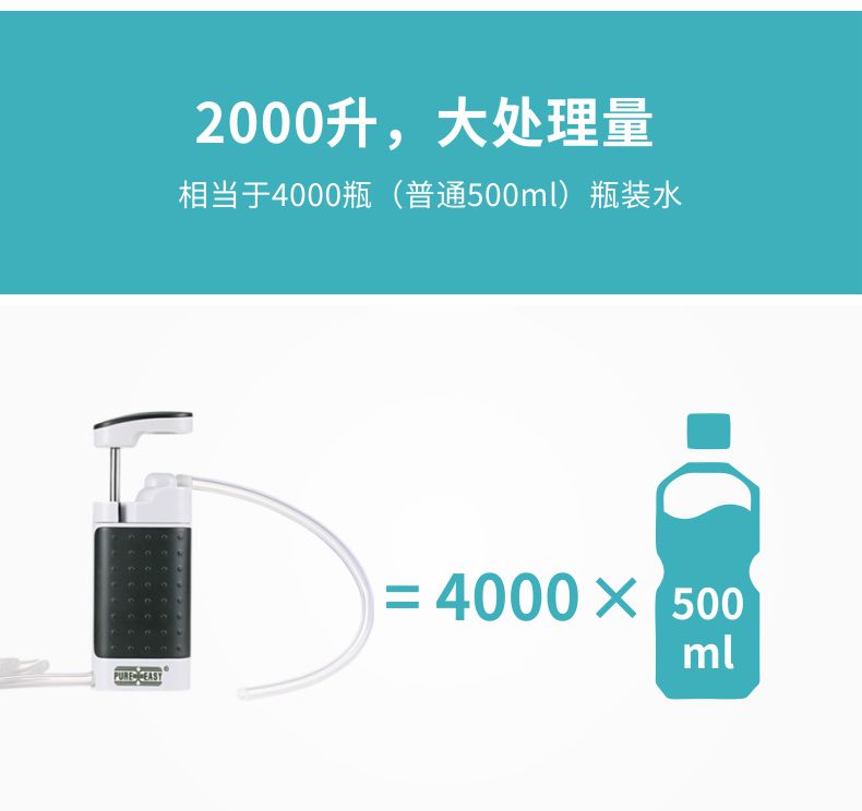 凈易單兵掌上微型凈水器可凈化2000升