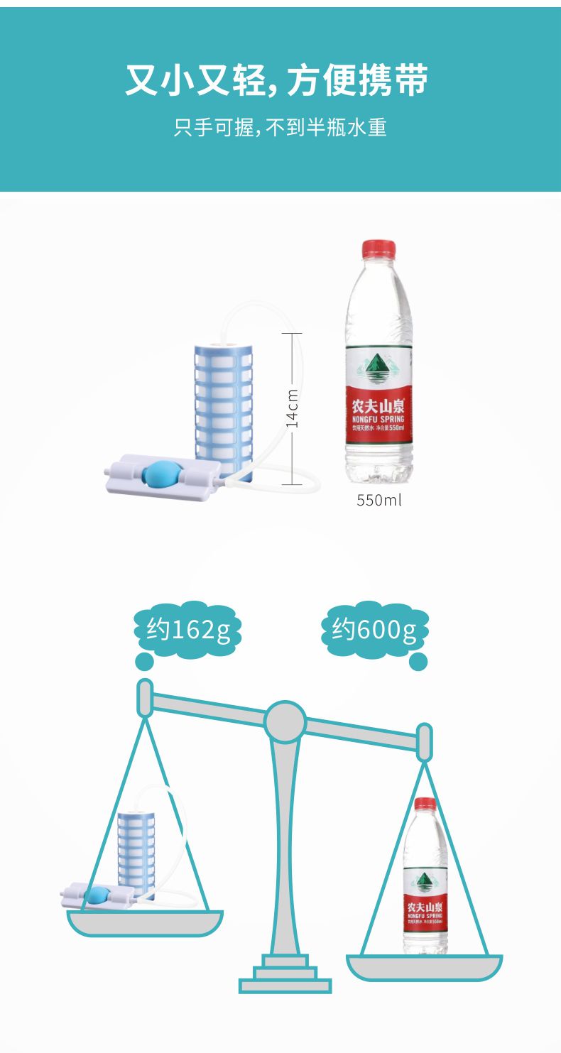 凈易單兵微型便攜式負(fù)壓凈水器又小又輕,野外應(yīng)急救災(zāi)凈水器與一瓶水的對(duì)比