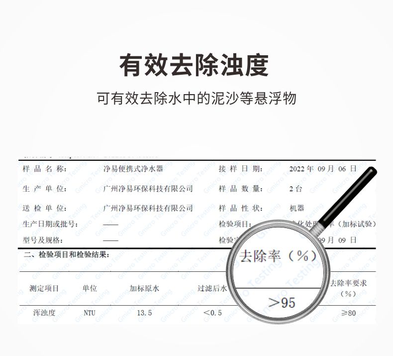 凈易戶外便攜式鄉(xiāng)村陶瓷膜凈水器采用陶瓷膜濾芯可有效去除濁度